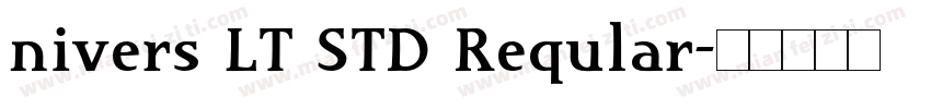 nivers LT STD Reqular字体转换